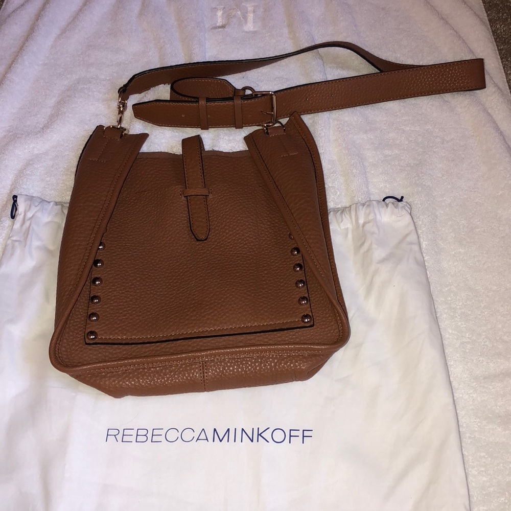 Rebecca Minkoff unlined leather feed bag